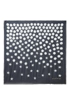 Gradating Stars & Dots Large Square Scarf